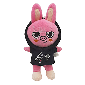20cm Pink Changbin Dwaekki Stray Kids Skzoo Wearing Sweatshirt Stuffed Toy Plush